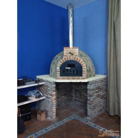 Tubo inoxidable brillo 100 cm para Hornos de Leña