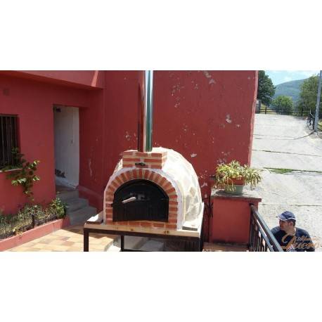 Tubo inoxidable brillo 100 cm para Hornos de Leña