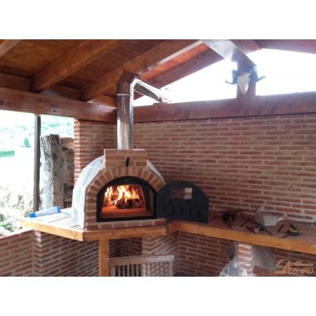 Tubo inoxidable brillo 100 cm para Hornos de Leña