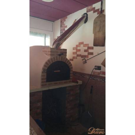 Codo 45º inoxidable brillo para Hornos de Leña