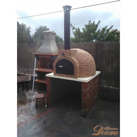 Sombrerete Remate chimenea horno de leña vitrificado negro Ø150 mm