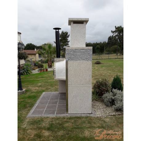 Horno y barbacoa de granito