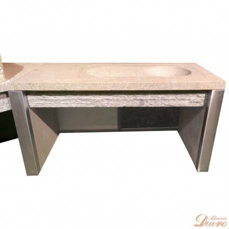 Mesado fregadero y baracoa de granito