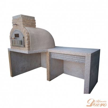 horno y mesa auxiliar de granito