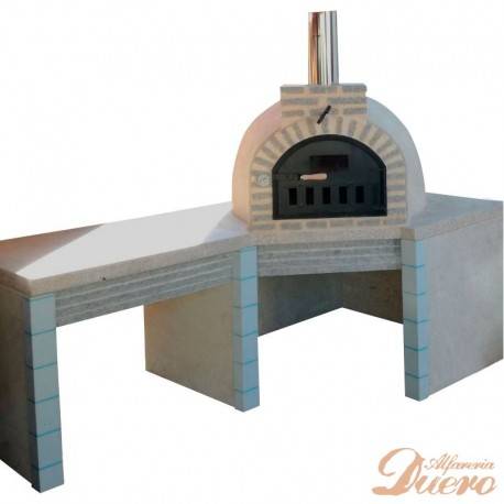 horno y mesa auxiliar de granito