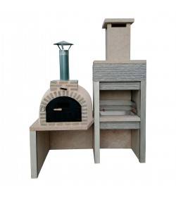 Horno y barbacoa de granito 2