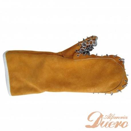 Manopla de protección mecánica y térmica para horno de leña