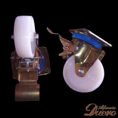 SOPORTE METALICO CON RUEDAS PARA HORNO DE LEÑA