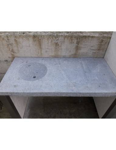 Mesa fregadero  y Barbacoa de Granito