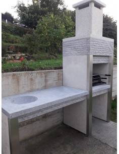 Mesa fregadero  y Barbacoa de Granito