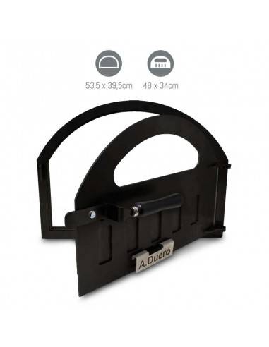 Puerta de hierro con Cristal 500ºC para horno de leña