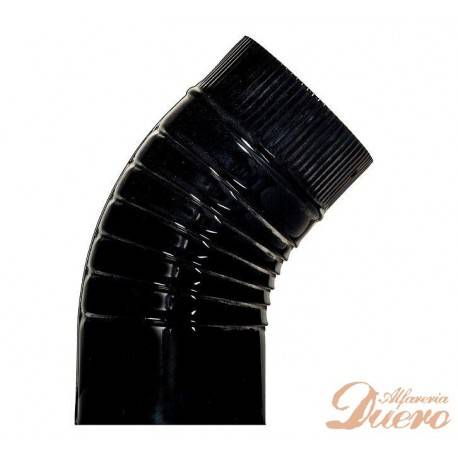 Codo vitrificado negro 45º Ø150mm para Hornos de Leña