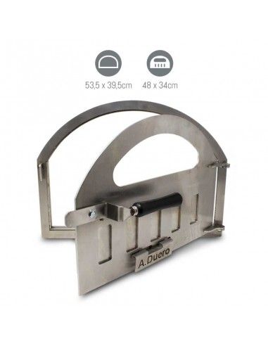 Puerta INOX con mirilla y tiro para horno de leña