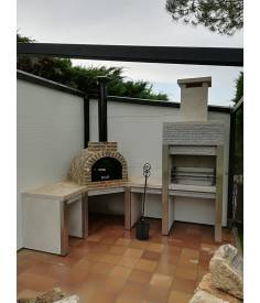 Conjunto de Horno Mesa y Barbacoa de Granito A6