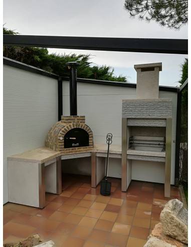 Conjunto de Horno Mesa y Barbacoa de Granito A6