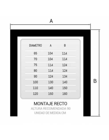 Plano plataforma de Horno de Leña acabado en Ladrillo Curvo