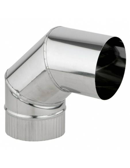 Codo INOX 90º para Hornos de Leña