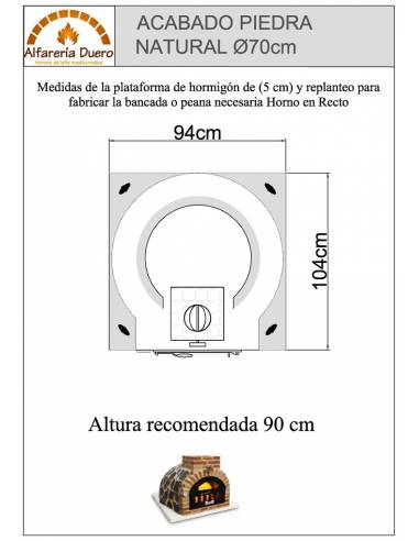 Planos Horno de Leña Piedra Natural