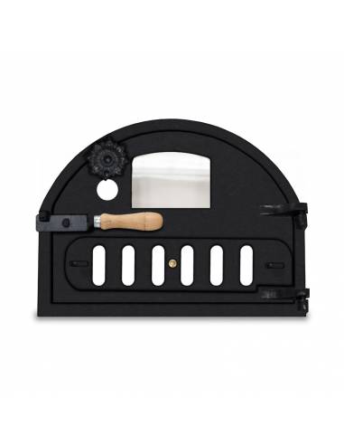 Kit de puertas de fundido para horno de leña con hornilla