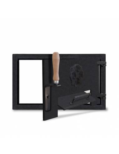 Puerta Rectangular de hierro fundido para horno de leña