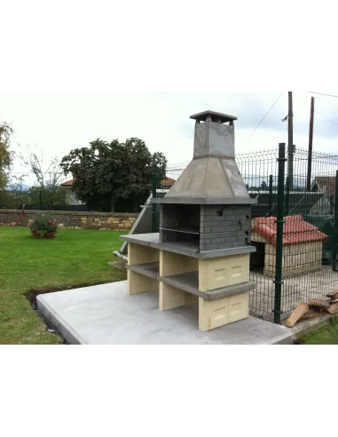 Barbacoa de Hormigón con mesa auxiliar