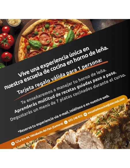 🎁 Experiencia única de cocina en horno de leña
