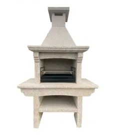 Barbacoa de granito liso