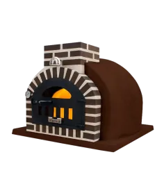 Horno Bunker Alecook acabado corcho proyectado Marrón embocadura marrón