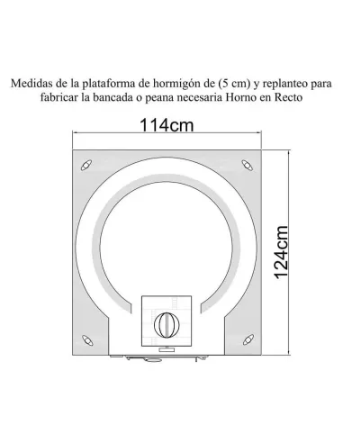 Plano plataforma bunker ladrillo