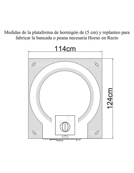 Plano plataforma bunker ladrillo