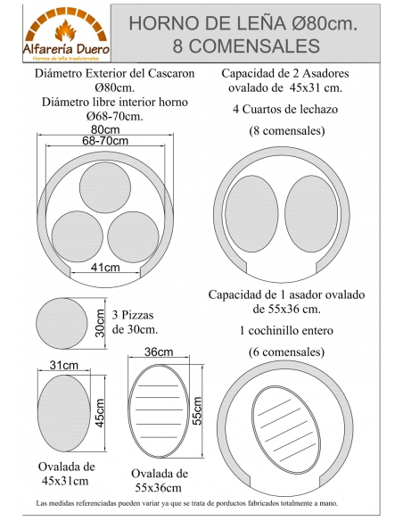 Capacidad Horno de leña con Hornilla acabado piedra oscura