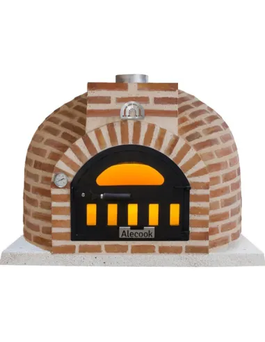 Horno de Leña acabado en Ladrillo Curvo