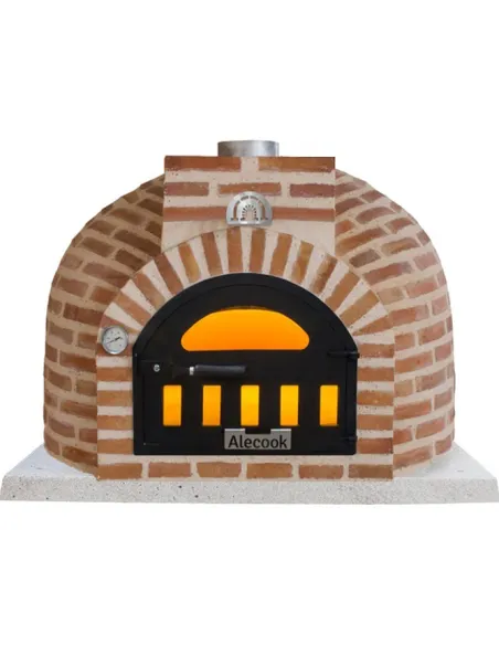 Horno de Leña acabado en Ladrillo Curvo
