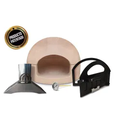 KIT básico BUNKER Horno, Puerta, Tiro y Pirómetro