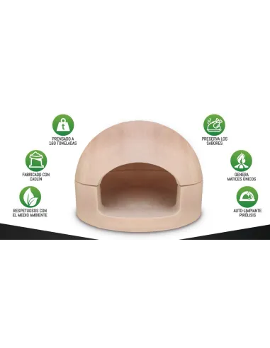 KIT completo BUNKER Horno, Puerta, Tiro, aislantes y Pirómetro + materiales de construcción