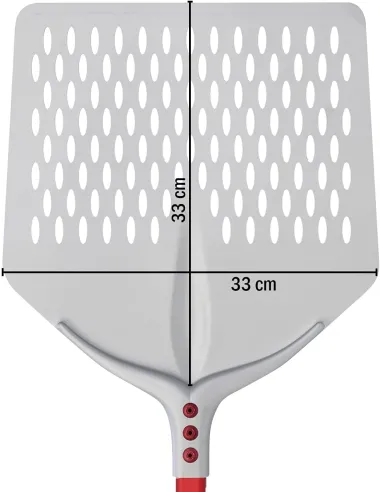 Pala de pizza en aluminio Anodizado Perforada cuadrada