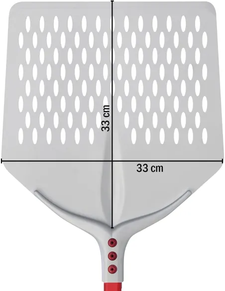 Pala de pizza en aluminio Anodizado Perforada cuadrada