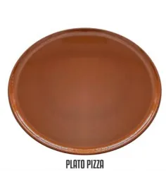 Plato Piedra para Pizza de Barro Refractario