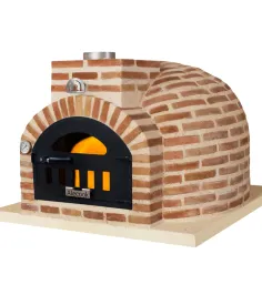 Horno de Leña acabado en Ladrillo Curvo