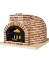 Horno de Leña acabado en Ladrillo Curvo