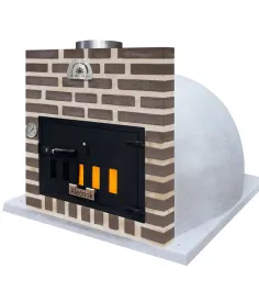 Bunker Seúl con embocadura frontón en LADRILLO MARRÓN