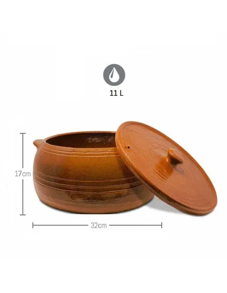 Puchero de Barro Apto para Hornos de Leña