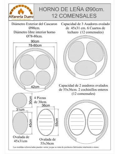 Hornilla de Leña tradicional 90 puertas a izquierda