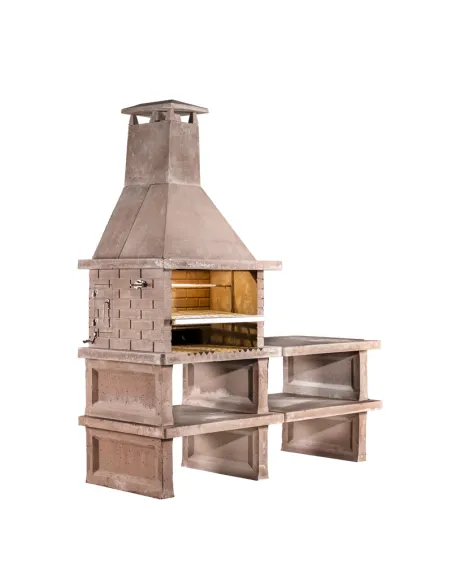 Barbacoa de Hormigón con mesa auxiliar