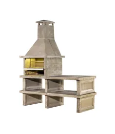 Barbacoa de Hormigón con mesa auxiliar 2