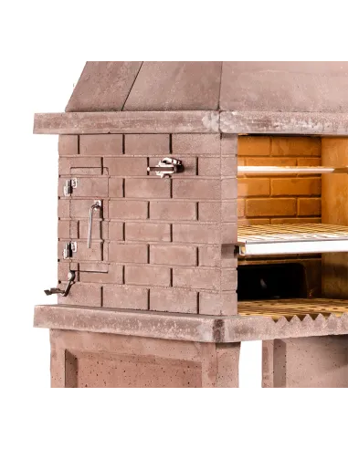 Barbacoa completa con mesa fregadero y baldas