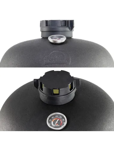 Barbacoa Kamado Alecook Elite II con soporte y ruedas