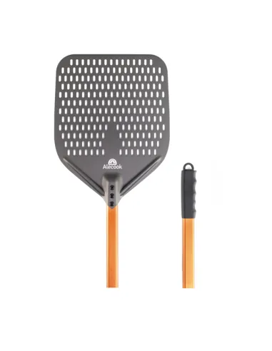 Pala Profesional perforada para Pizza en Aluminio Anodizado