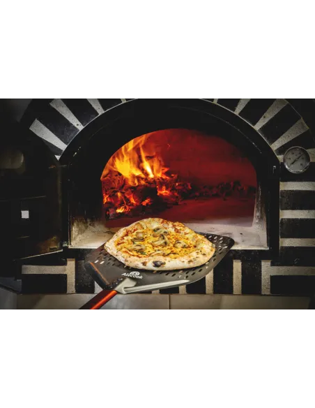 Pala Profesional perforada para Pizza en Aluminio Anodizado