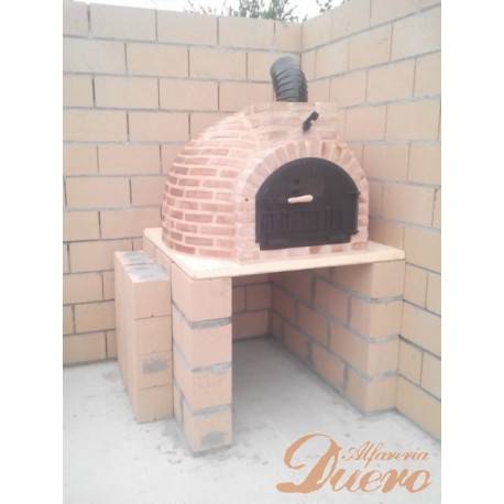 Horno de leña con salida a 45º